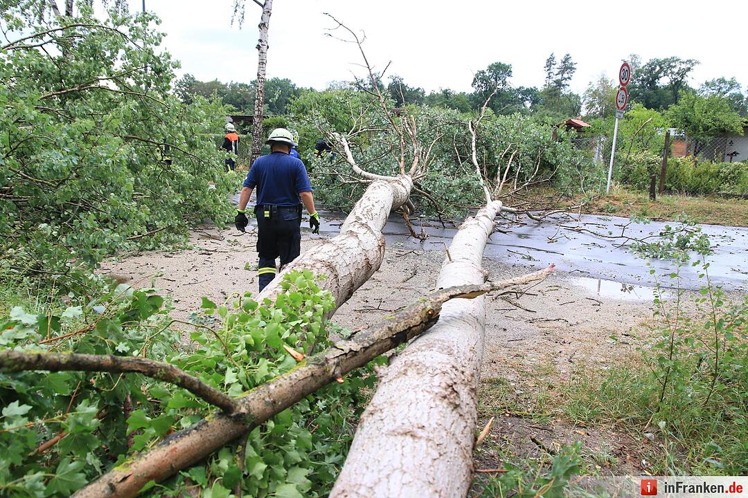Massive Schäden nach Sturm in Bamberg