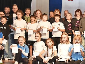 Die erfolgreichen Kinder und Jugendlichen.