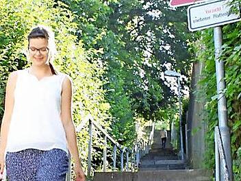 Zukunft offen: Die Treppe zwischen Salinen- und Friedrich-List-Straße wird - zumindest vorerst - doch nicht saniert. Der Stadtrat kassierte den entsprechenden Beschluss des Bauausschusses. Foto: Archiv/Mäuser