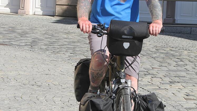 Das Radfahren soll zum Genuss werden, deshalb radelt Oli Trelenberg nur alleine und er l&auml;sst sich nicht hetzen. Foto: Sonny Adam