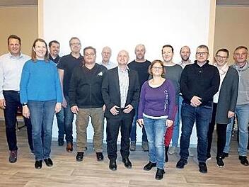 Bürgermeisterkandidat Jan Heller (vorne in der Mitte) mit den Kandidaten der WGA Foto: Richard Sänger