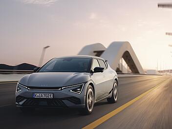 Der Kia EV6 in der GT-line ist die perfekte Kombination aus moderner Technologie und luxuriösem Komfort. Verbrauchsangaben siehe Artikel (**).