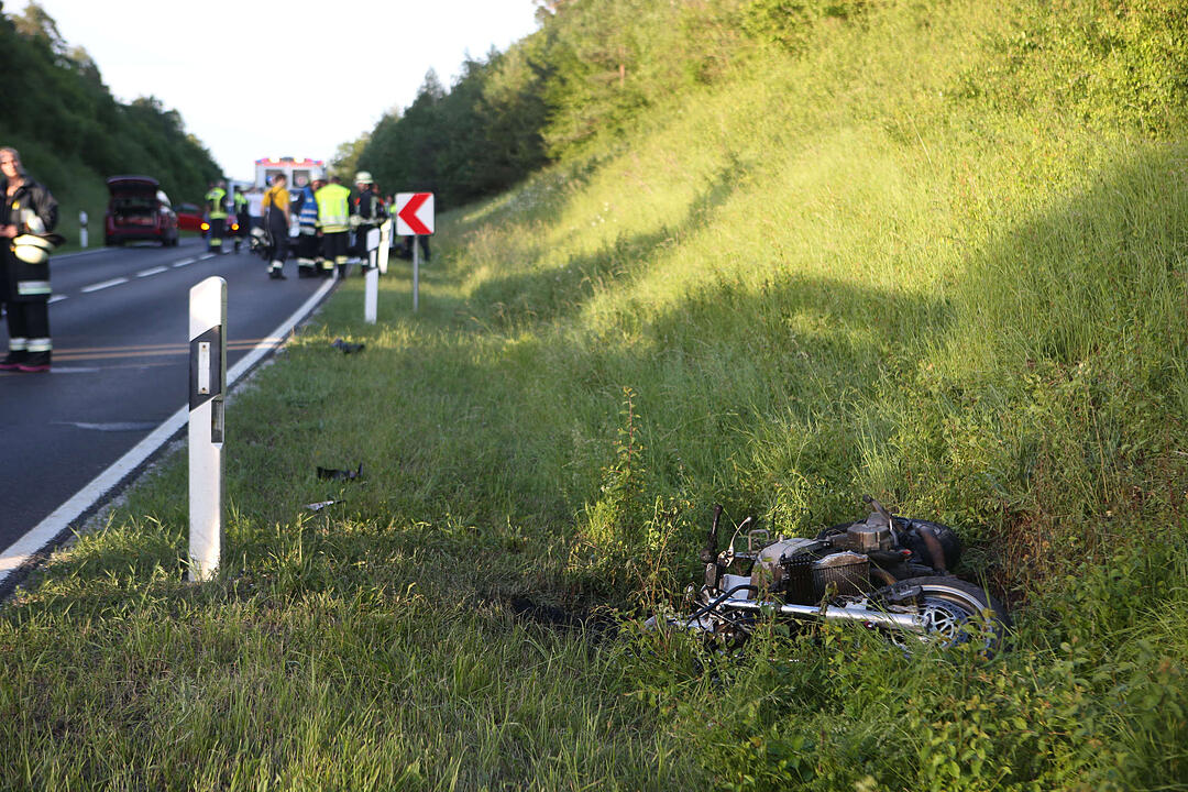 Kreis Bamberg: Biker nach Unfall in Lebensgefahr