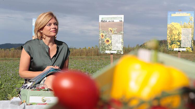 Landwirtschafts- und Ernährungsministerin Julia Klöckner besuchte am Donnerstag den Landkreis Kulmbach. Foto: Matthias Hoch