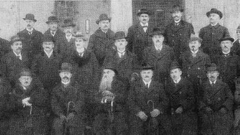 Treffen bayerischer und Coburger Vertreter im Dezember 1919 zur Vorbereitung des Beitritts Repro: M. Deller