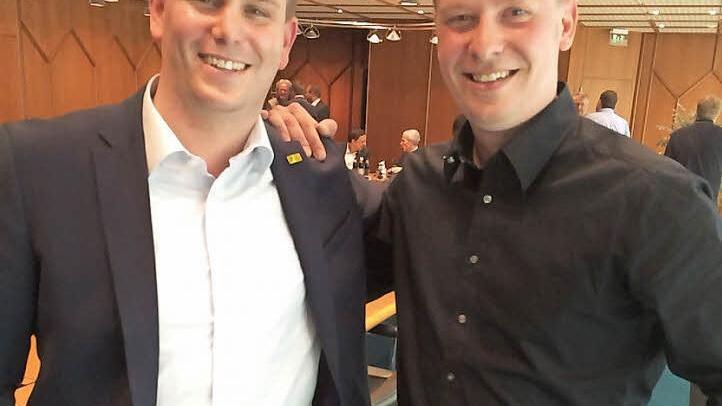Das neue Geschäftsführer-Duo des HSC Steffen Ramer (26) und Florian Dotterweich (28).  Foto: Oliver Schmidt