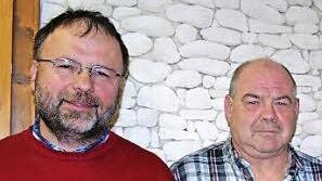 Die Treuenadel für 25-jährige Vereinszugehörigkeit erhielten (von links) Norbert Rumpel, Dieter Detzer und Alexander Bug.