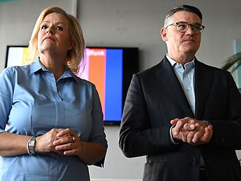 Nancy Faeser und Boris Rhein