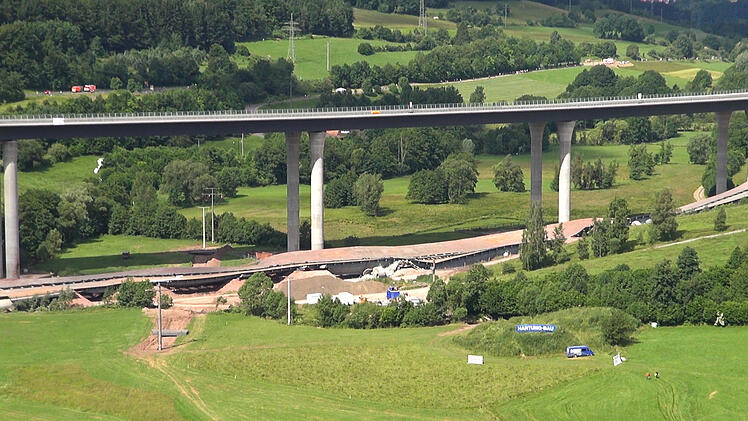 Sprengung der Sinntalbruecke