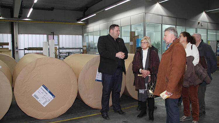 Betriebsführung bei Baumann Druck Foto: Dagmar Besand