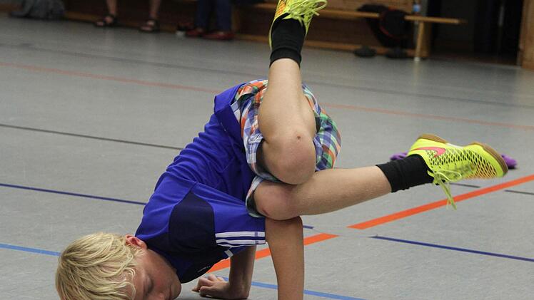 Niklas Wanierke (10) kann den Freeze schon ziemlich gut. Foto: Sonja Adam