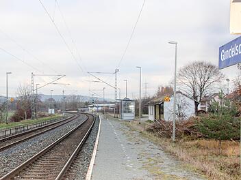 Der Bahnhalt in Gundelsdorf - aufgenommen im Dezember 2018. Foto: Andreas Schmitt