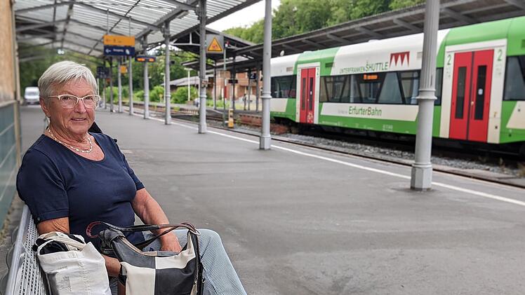 Inge Lutz hat das Ticket genutzt, um Bad Kissingen zu besuchen.