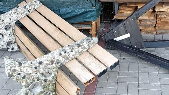 Verwüsteter Bogenplatz im Juli