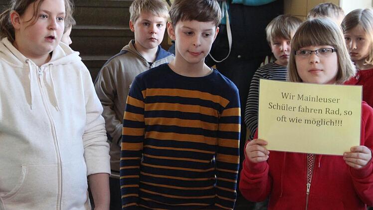 Um auch etwas zum Klimaschutz beizutragen, nutzen Mainleuser Schüler ihr Fahrrad so oft wie möglich.
