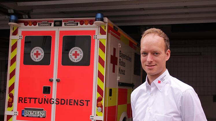 Andreas Seidl ist als erster "Rescue Manager" Bayerns beim BRK Kreisverband Bad Kissingen tätig. Foto: Benedikt Borst