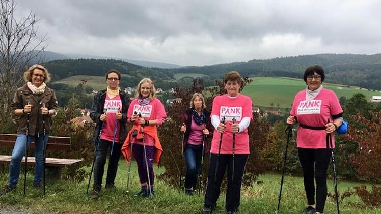 Damen der Gemeinde Motten liefen rund um Kothen. Foto: Marita Hüfner