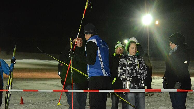 Nachtskisprint beim WSV Oberweißenbrunn. Foto: Jürgen Schmitt