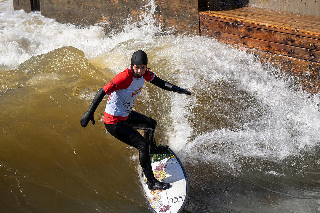 Die Surferwelle mitten in Nürnberg