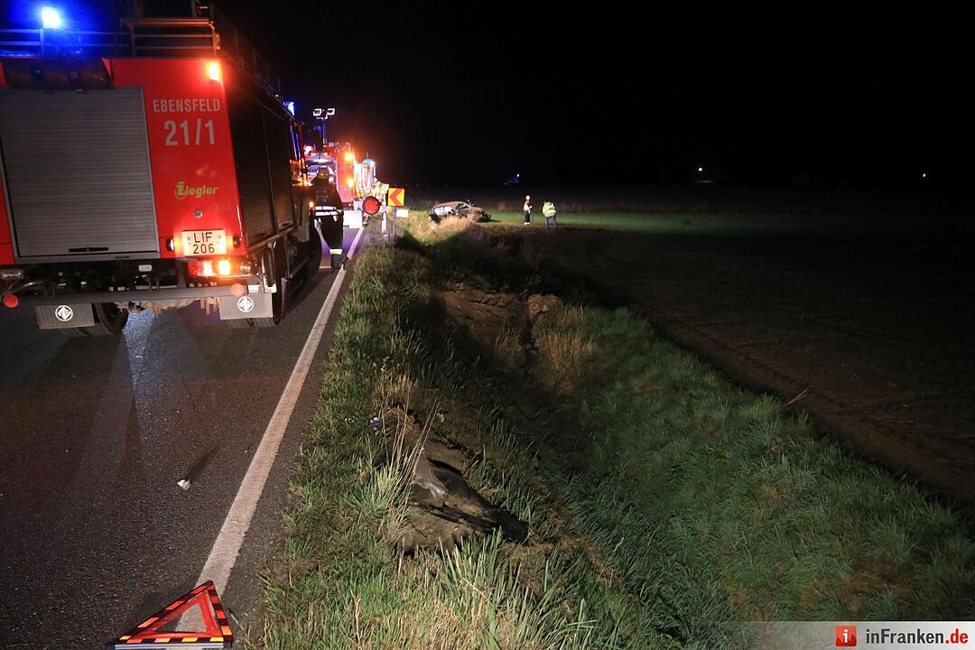 Unfall mit vier Verletzten bei Ebensfeld