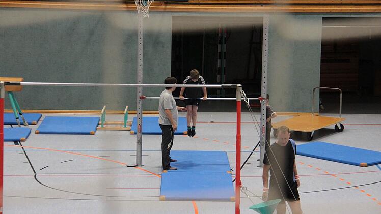 Training in der Pestahalle am Mittwochabend.