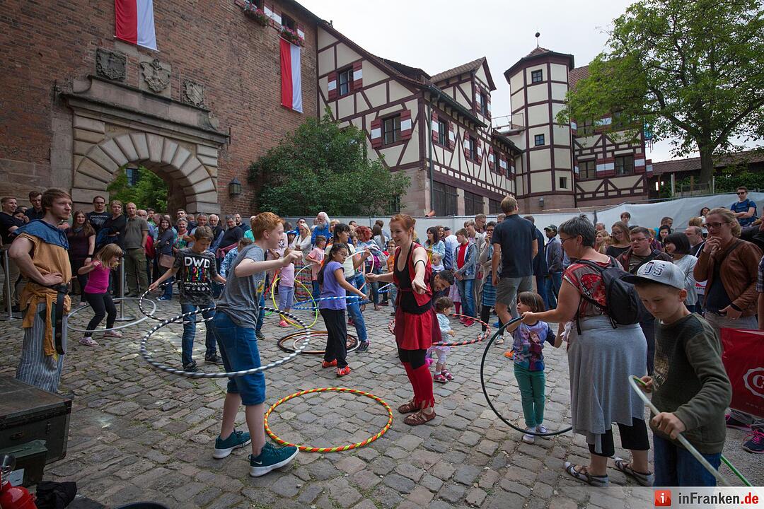 Burgfest auf der Kaiserburg in Nürnberg