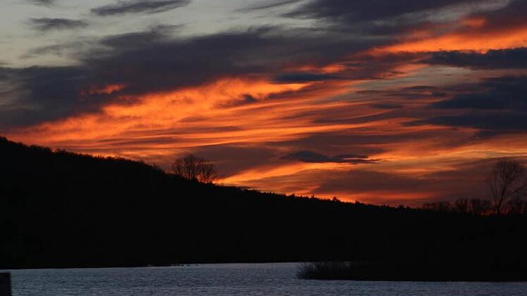 Sonnenuntergang am Rudufersee Michelau. inFrankenPix-Foto: Oberfranken-Knipser