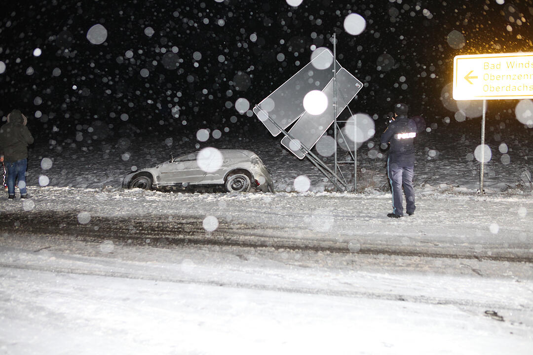 Schneechaos in Teilen von Mittelfranken