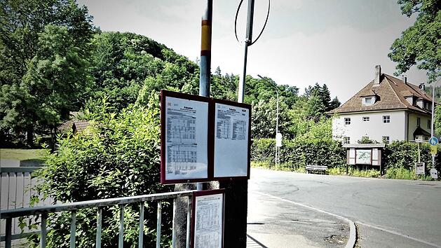 Eine Haltestelle des ÖPNV in Wirsberg. Mit den neuen Verbindungen ist er noch attraktiver, so Bürgermeister Trier.