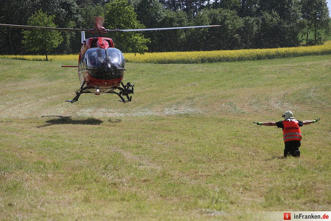 Unfall am Würgauer Berg: Motorradfahrer schwer verletzt