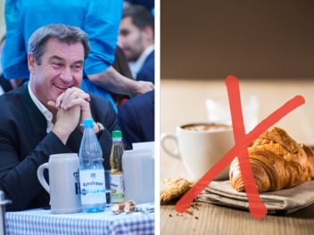 Söder teile mit seinen Followern ein seltsames Frühstücksbild.