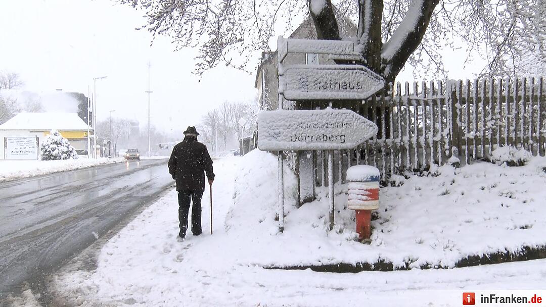 Winter im April 2016 in Franken