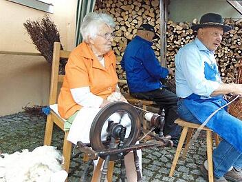 Die Kunst des Spinnens beherrschen nicht mehr viele Hiltpoltsteiner.  Fotos: Petra Malbrich