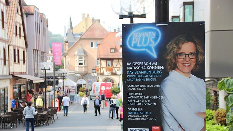 Wahlplakate in Bad Kissingen Foto: Benedikt Borst