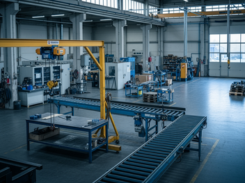 Maschinenbauer, Anlagenbauer, Fabrikhalle, Fertigung, Produktion, Autozulieferer, Industriehalle