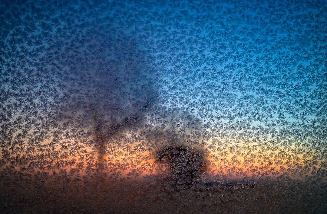 Eisiger Wintermorgen in Brandenburg