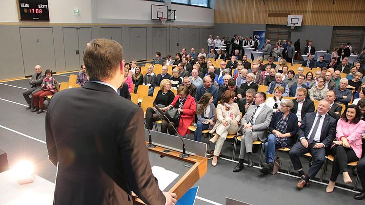Szenen vom Hammelburger Neujahrsempfang der CSU. Foto: Ralf Ruppert