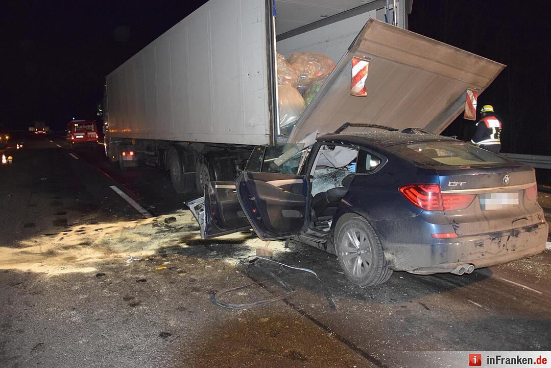 Schwerer Unfall auf der A3 bei Würzburg