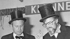 Unvergessen: Günther Katzenberger (rechts) 1983 als Faschingspräsident und langjähriger Motor der Faschingssitzungen.