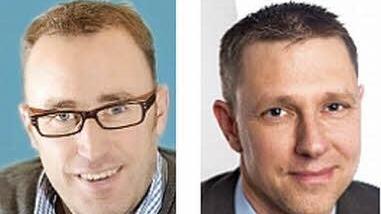 In einer Sache sind sich die Bürgermeister Markus Mönch (links) und Marco Steiner (rechts) einig: "Die Aussagen aus München ändern nichts an der Tatsache, dass wir weiter wachsam bleiben müssen."