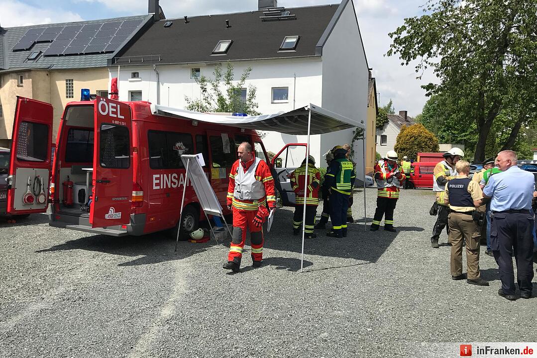 Gasaustritt in Rehau