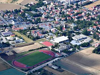 Das Areal des Schulzentrums Scheßlitz vor Beginn der Bauarbeiten Foto: Ronald Rinklef