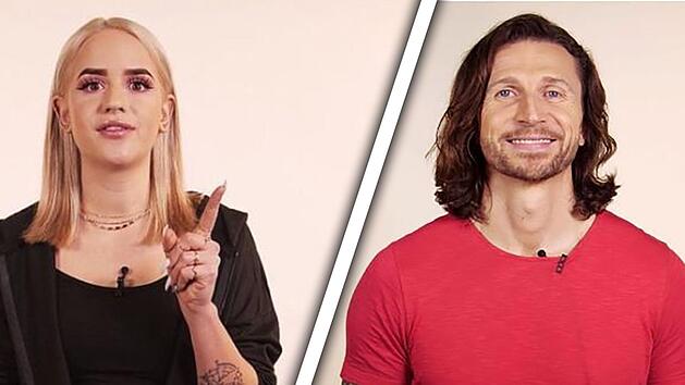Gina aus W&uuml;rzburg und Ren&eacute; aus Bamberg wollen "Bug Brother 2020" gewinnen. Fotos: Sat.1/Collage: inFranken.de