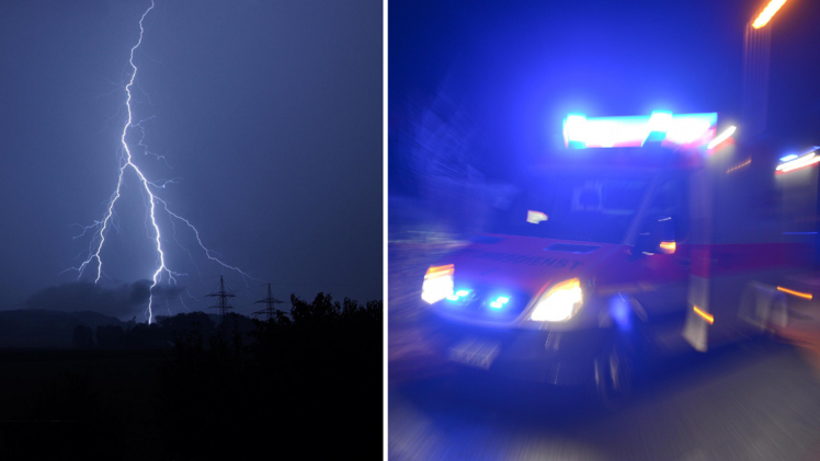 Symbolbild: Blitzschlag, Rettungsdienst