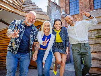 Treiben oft die Handlung voran (von links): Lutz Schweigel als Joe, Katrin Hamann als Peggy, Liza Waschke als Milla und Filip Nikolic als Mike.