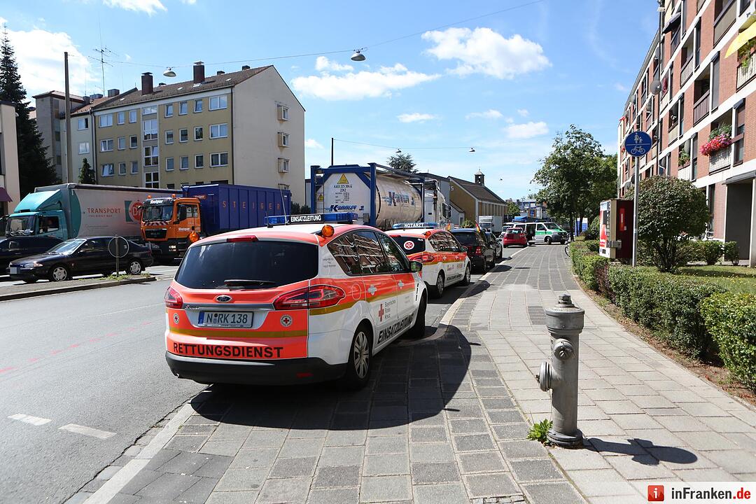 Radfahrer in Nürnberg von Lkw erfasst
