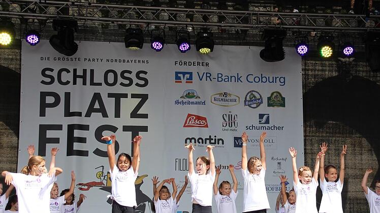 Kindernachmittag beim Schlossplatzfest in Coburg Foto: Oliver Schmidt