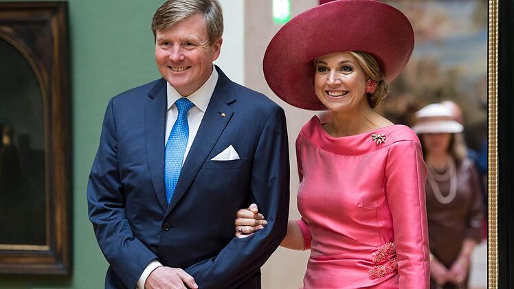 König Willem-Alexander und Königin Maxima besichtigendie Alte Pinakothek in München. Foto: Sven Hoppe/dpa