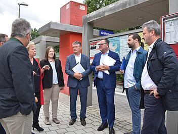 Treffen am Bahnhof in Gräfenberg Foto: Petra Malbrich