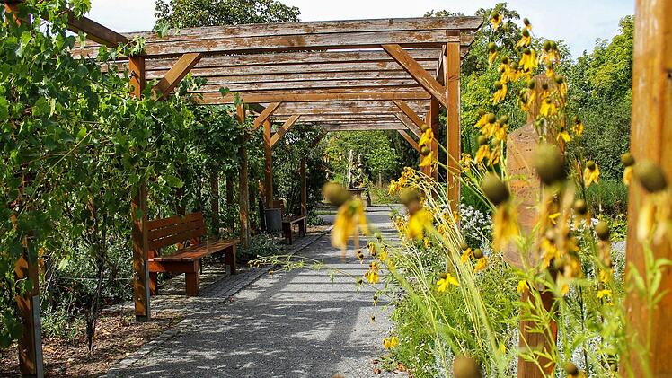 Üppige Blumenbeete und vollbehangene Weinreben gibt es an der Promenade zu sehen. Foto: Teresa Hirschberg